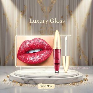 Lux Matte Bright Peach Coral Pink #15 Lasting Glitter Gloss Liquid Lipstick Tint